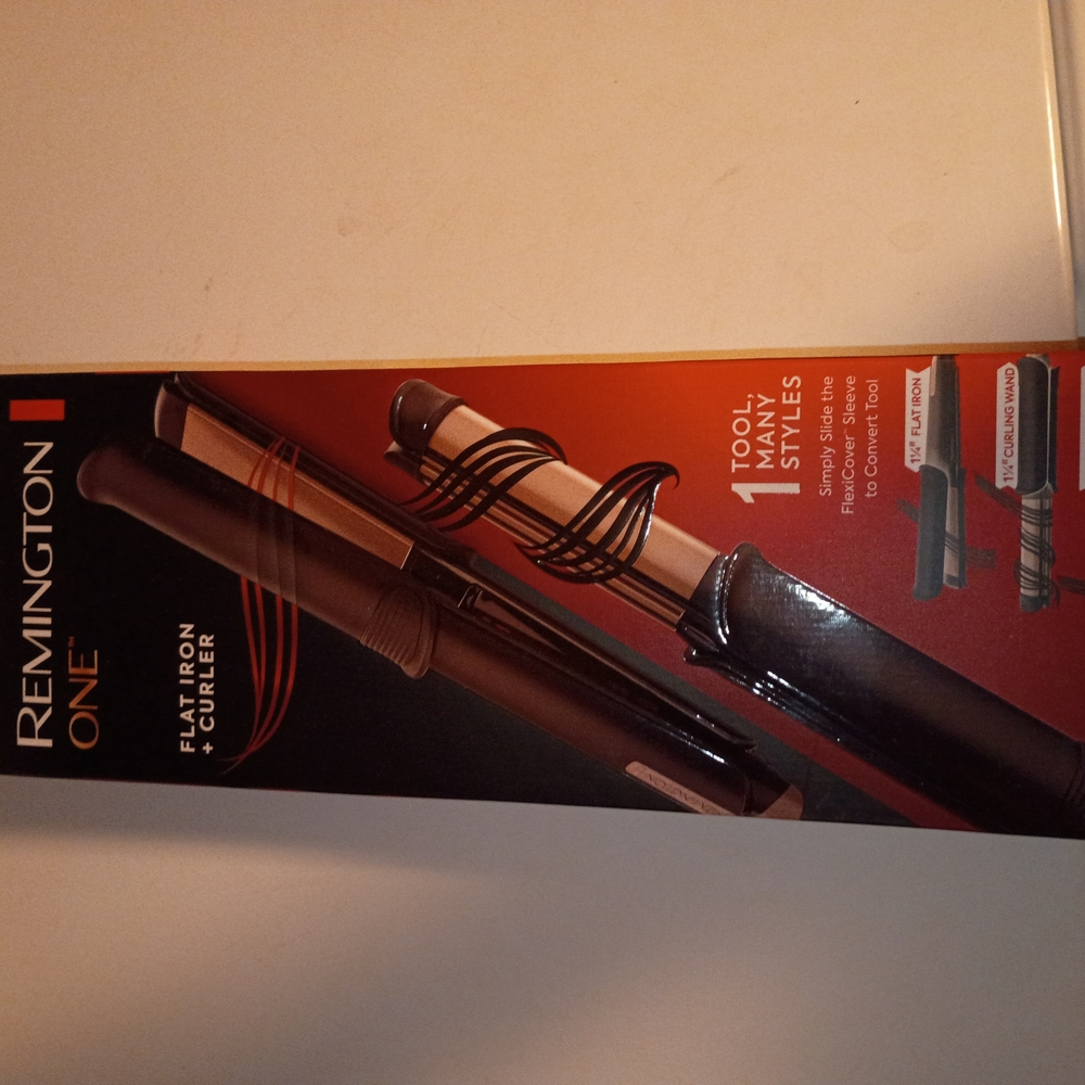Remington One Black Flat Iron and Curler